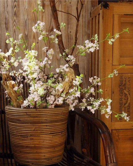 Chic White Faux Hoary Willow Blooms - Ideal for Home and Wedding Styling