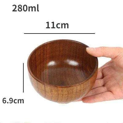 Elegant Japanese Jujube Wooden Bowls for Every Meal