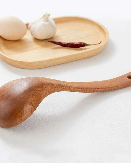 Sleek Wooden Utensils Set for Effortless Gourmet Cooking