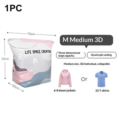 Shop1103977125 Large Capacity No-Pump Vacuum Storage Bags for Clothes