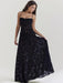 Stunning Backless A-line Maxi Dress with Adjustable Straps – Ideal for Celebratory Events & Summer Gatherings