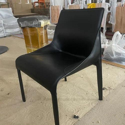 Elegant Leather Dining Chair with Modern Comfort and Style