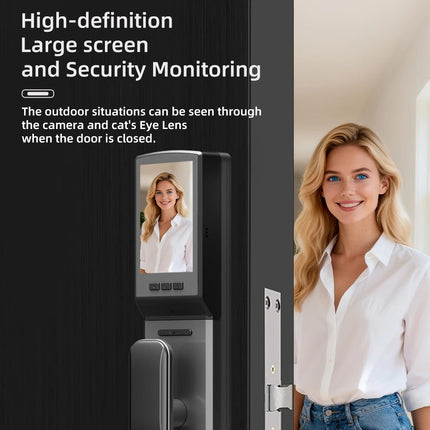 Global Blooming Smart Door Lock - Facial Recognition & Video Intercom