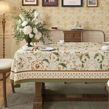 Elegant Waterproof Tablecloth Inspired by American Countryside Charm