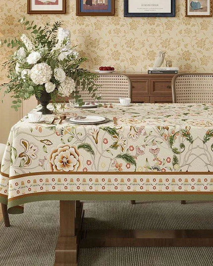 Elegant Waterproof Tablecloth Inspired by American Countryside Charm