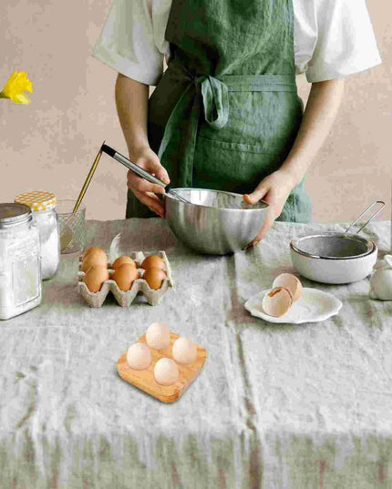 Charming Rustic Wooden Egg Organizer for Kitchen and Fridge Storage