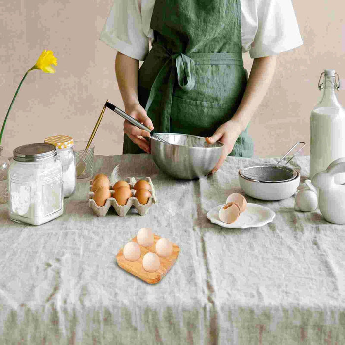 Rustic Wooden Egg Organizer for Refrigerator or Kitchen Counter