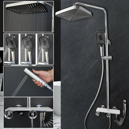 KEMAIDI Bathroom Shower System Wall Mounted Digital Display Shower Faucet Rainfall Shower Head with Bathtub Mixer Bidet Tap kemaidi-bathroom-shower-system-wall-mounted-digital-display-shower-faucet-rainfall-shower-head-with-bathtub-mixer-bidet-tap