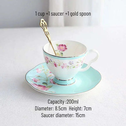 Elegant European Tea and Coffee Set with Premium Gift Box and Exquisite Pot