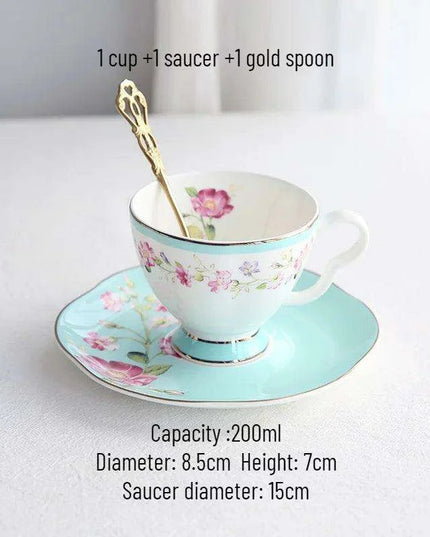 Elegant European Tea and Coffee Set with Premium Gift Box and Exquisite Pot