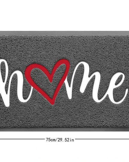 Charming PVC Welcome Mat - Elegant Design for Indoor and Outdoor Spaces