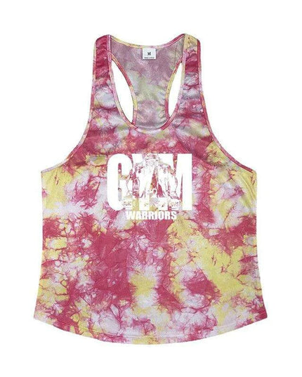 Men's Camouflage Y-Back Stringer Tank - Stylish Fitness Top for Gym and Bodybuilding