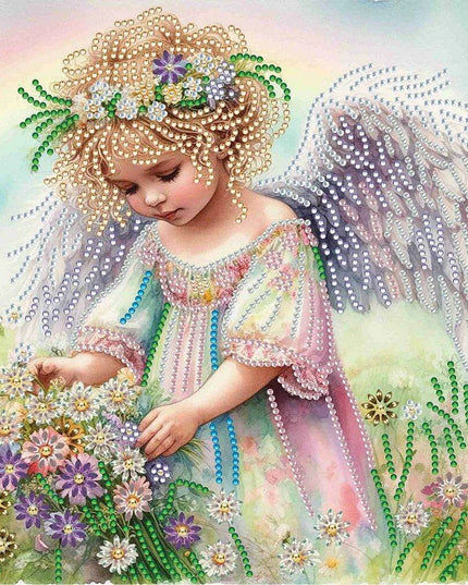 Enchanting Angel 5D Diamond Painting Set - Dazzling DIY Home Decoration