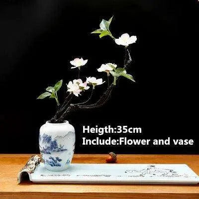 Elegant Plum Blossom Sushi and Sashimi Serving Set with Bento Mold