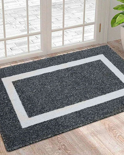 Luxurious Non-Slip Microfiber Welcome Mat: Chic Moisture-Absorbing Rug for Entryways