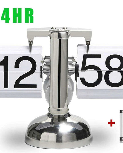 High-Tech Automatic Flipping Clock for Stylish Home Decor - Includes Battery Gift
