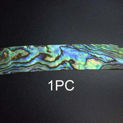 Colorful Natural Abalone Shell Fish Tail Pieces - 10Pcs Mother of Pearl for Crafting and Guitar Inlays
