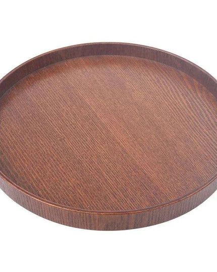 Elegant Japanese Wooden Serving Tray Set for Tea, Desserts, and More