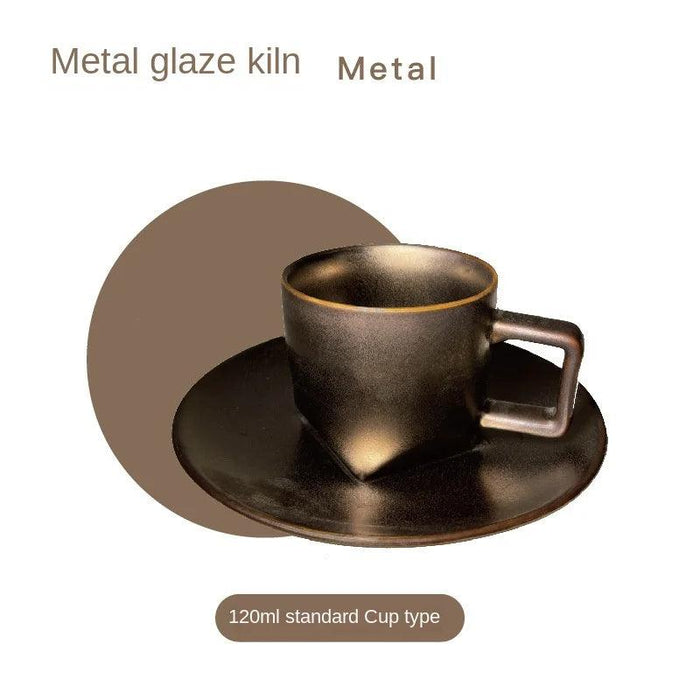 Italian Elegance Espresso Cup and Saucer Set for a Luxurious Coffee Experience