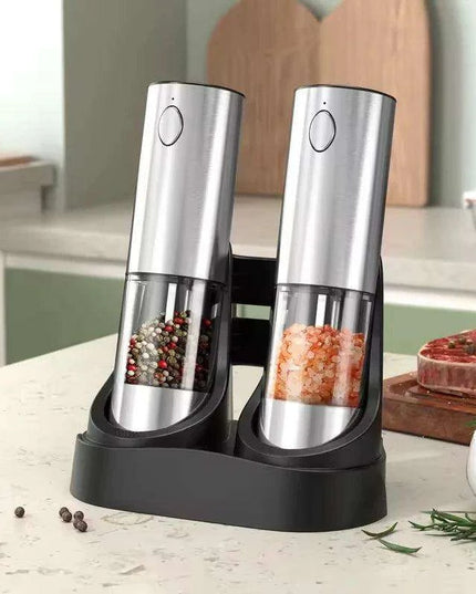 Deluxe USB Rechargeable Electric Spice Grinder Set with Customizable Grind Settings and 190ML Capacity