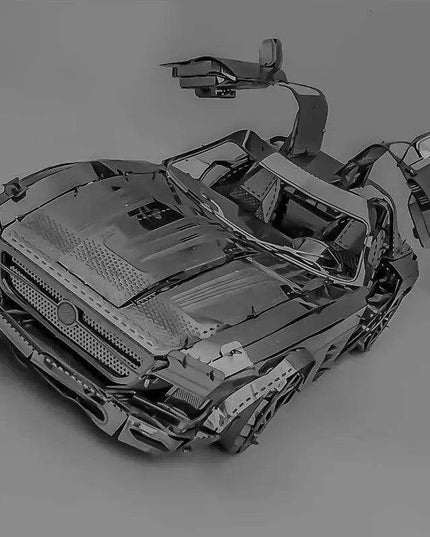 Butterfly Wing Metallic Sports Car 3D DIY Model Kit for Creative Builders