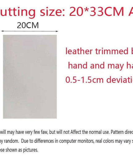 Cartoon-Inspired Faux Leather Craft Sheet - A4 Size Creative Essential