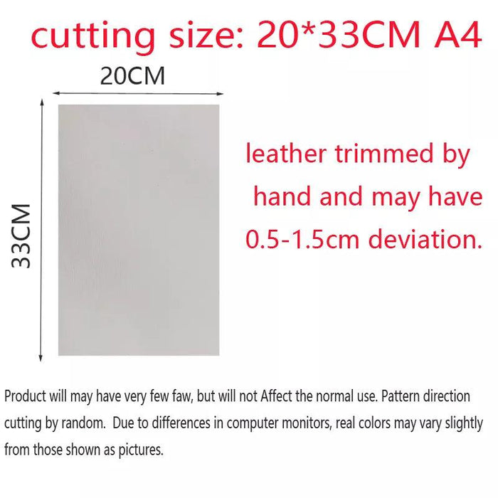 Cartoon-Inspired Faux Leather Craft Sheet - A4 Size Creative Essential