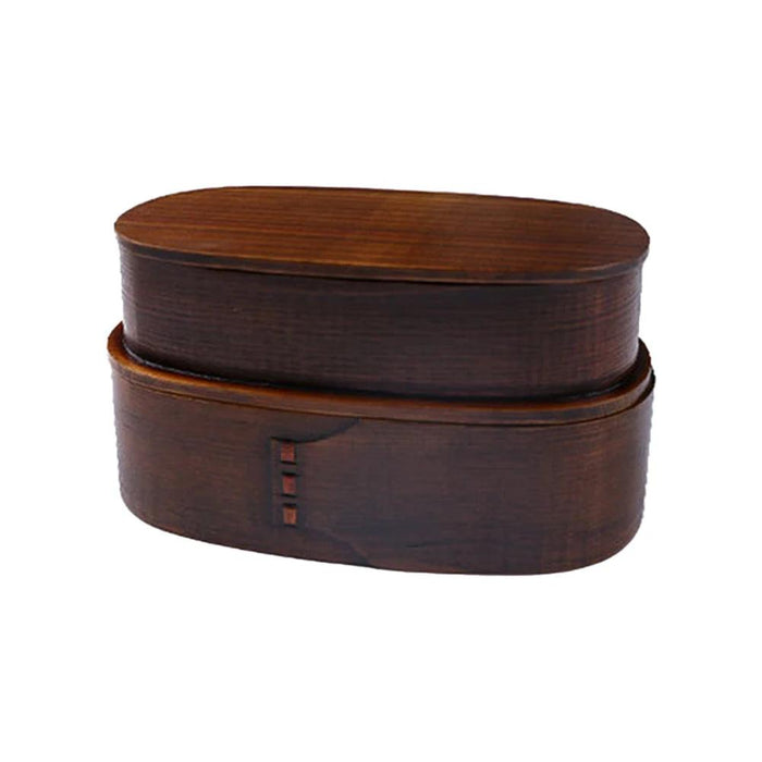 Elegant Japanese Wood Bento Box - Eco-Friendly Portable Lunch Container for Meals, Sushi, and Snacks