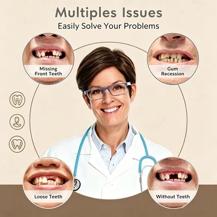 New Soft Silicone Upper & Lower Dentures Comfort Realistic False Teeth Bright Smile Oral Teeth Appliance For Daily Adult Use new-soft-silicone-upper-lower-dentures-comfort-realistic-false-teeth-bright-smile-oral-teeth-appliance-for-daily-adult-use