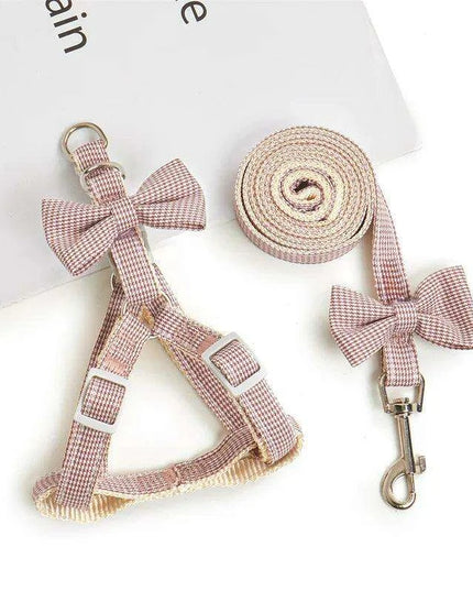 Adorable Starfish-Themed Adjustable Harness and Leash Set for Small Pets