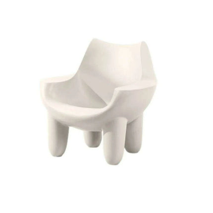 Cream Leather Nordic Embrace Chair: A Touch of Luxury for Modern Living