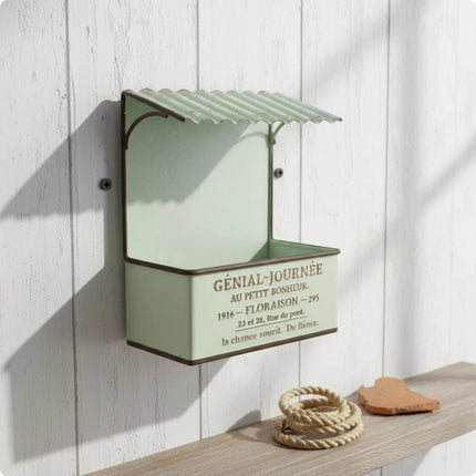 Shop1104398223 House-Shaped Heavy Duty Planter Box with Text Roof Desi