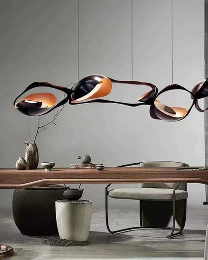 Adjustable Smart LED Pendant Light System with Customizable Lighting Settings for Modern Home and Dining Atmosphere