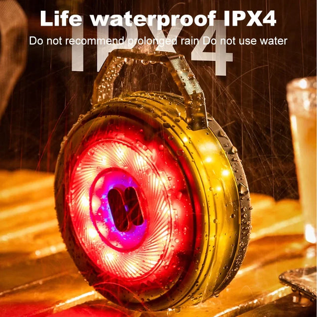 Rechargeable LED Camping Lantern with String Lights, 6 Modes