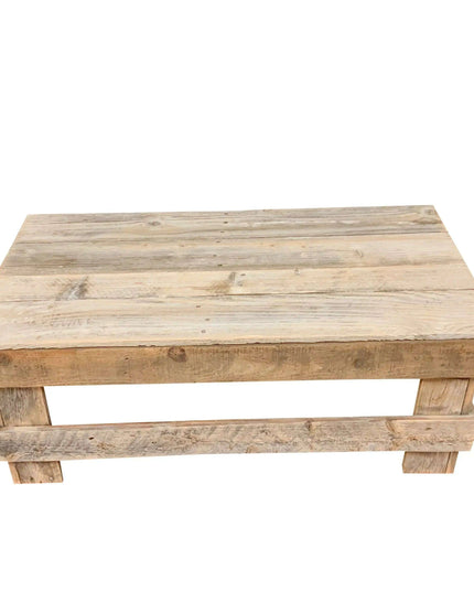 Rustic Reclaimed Wood Coffee Table for Farmhouse Living