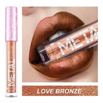 Metallic Matte Liquid Lipstick Waterproof Long Lasting Non-Stick Cup Matte Shimmer Glitter Lip Gloss Women Lips Makeup 12 Colors metallic-matte-liquid-lipstick-waterproof-long-lasting-non-stick-cup-matte-shimmer-glitter-lip-gloss-women-lips-makeup-12-colors