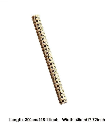 Bamboo Pattern Waterproof Rattan Contact Paper for DIY Furniture Renovation and Cabinet Decor