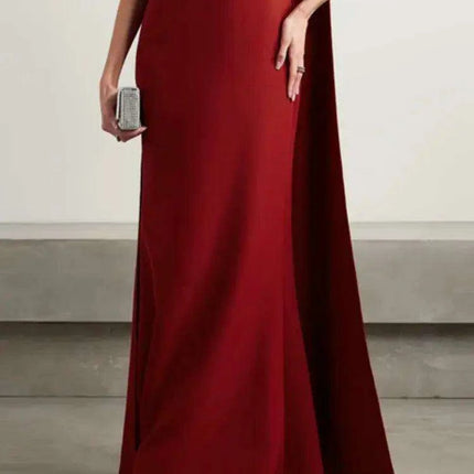 Customizable Luxury Diamond-Embellished Evening Gown for Women