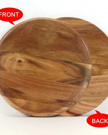 Acacia Wood Culinary Prep Set with Premium Stainless Steel Mezzaluna Chopper