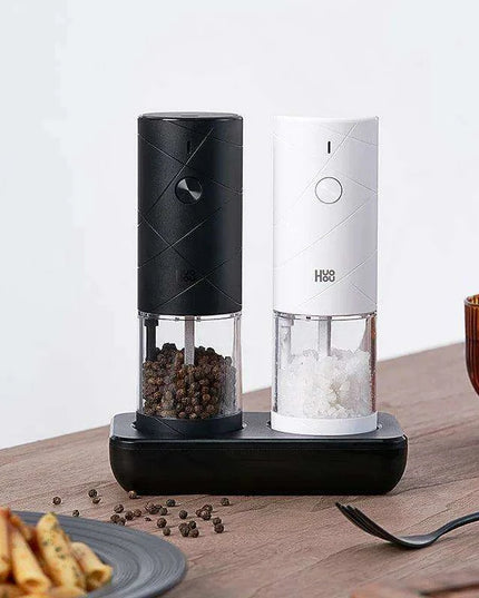 LED Electric Spice Mill Set - 6 Adjustable Grinding Modes for Seasoning Perfection