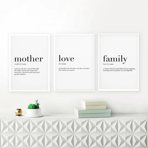 Heartfelt Family Love Canvas Art - Inspirational Home Decor