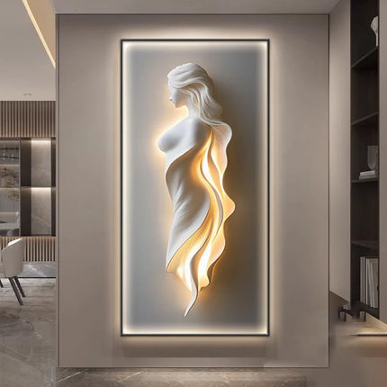 Modern Light Luxury Entrance Door Decoration Painting, Simple Abstract