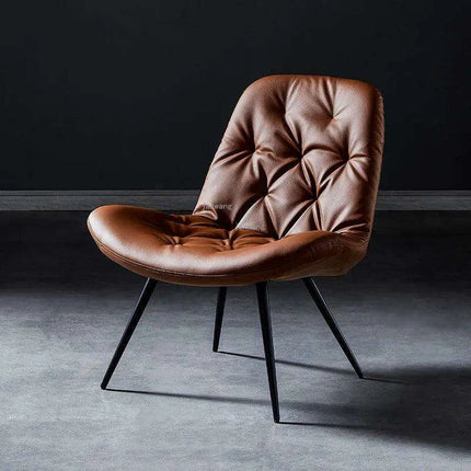 Nordic Elegance Leather Single Sofa: Redefine Comfort and Style in Your Living Space