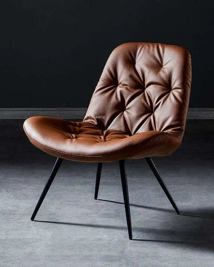 Nordic Elegance Leather Single Sofa: Redefine Comfort and Style in Your Living Space