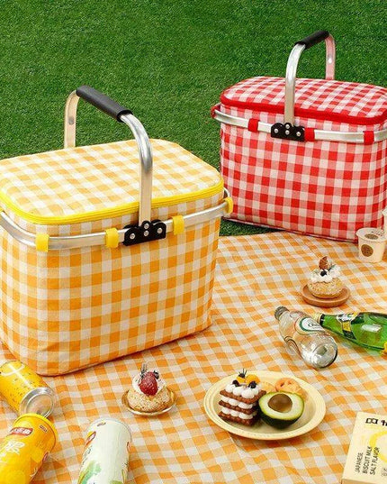 Stylish Outdoor Companion: Versatile Waterproof Picnic Handbag with Easy-Clean Features
