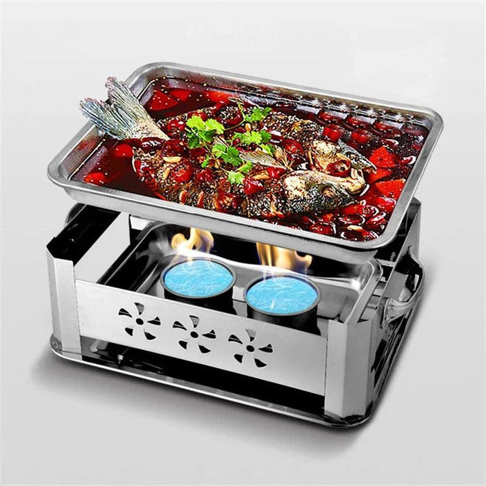 Deluxe Stainless Steel Fish Grilling Kit with Infusion Tray and Korean BBQ Features
