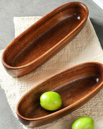 Chic Acacia Wood Serving Bowl - The Perfect Centerpiece for Entertaining and Snacks