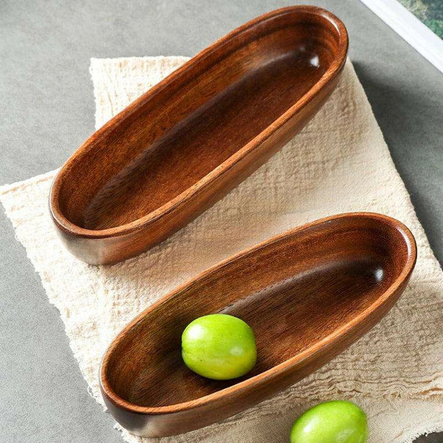 Chic Acacia Wood Serving Bowl - The Perfect Centerpiece for Entertaining and Snacks