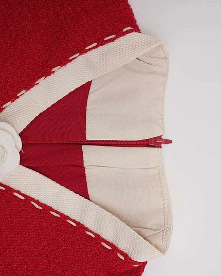 A-Line Evening Dress with 3D Floral Embellishments and Pearl Waist Detail