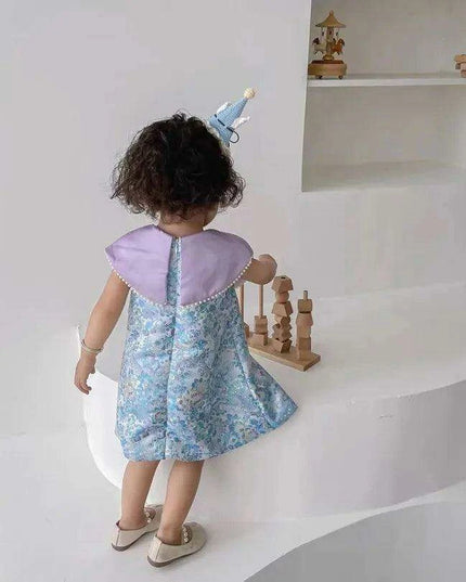 Elegant Girls' Birthday Dress with Big Bow - Boutique Party Gown for Kids A2518